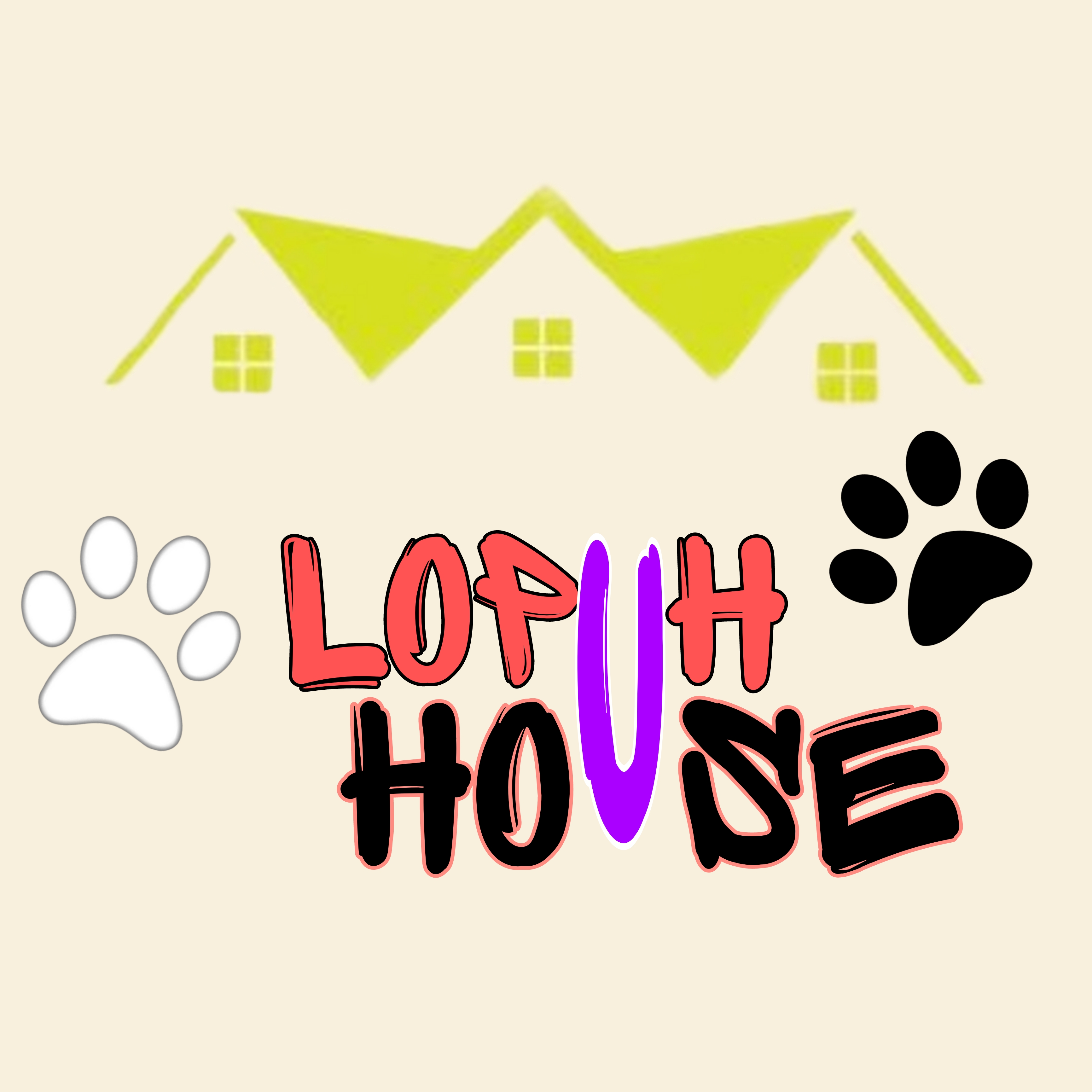 Логотип группы Лопух хаус для животных 