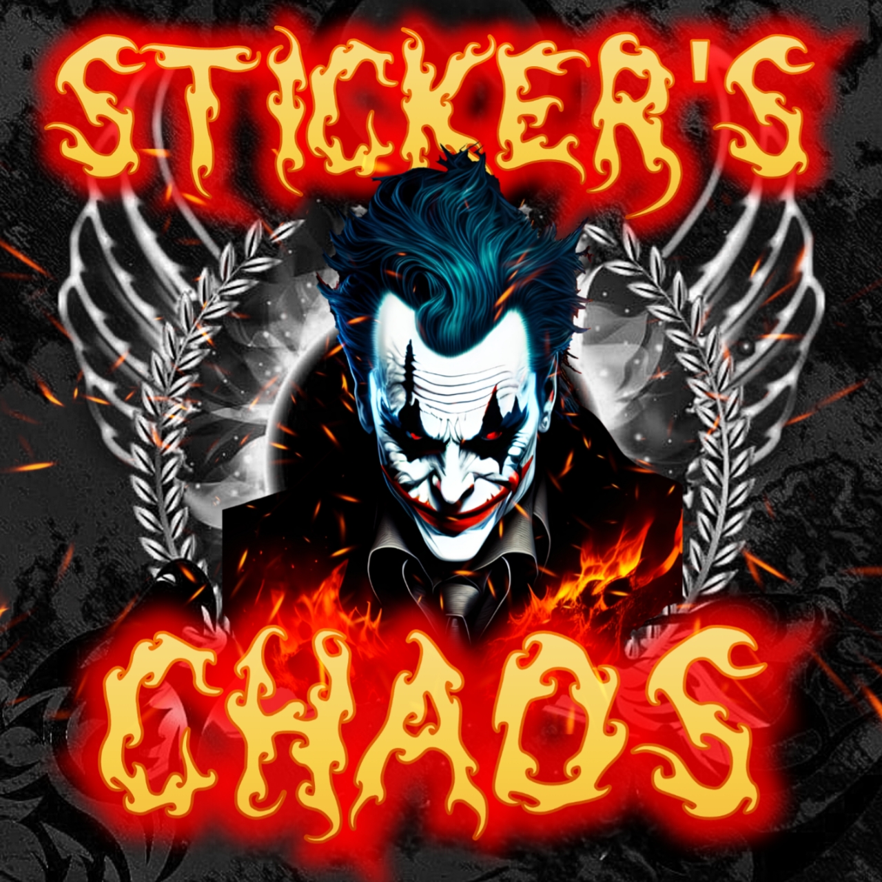 Логотип группы Стикер Хаос